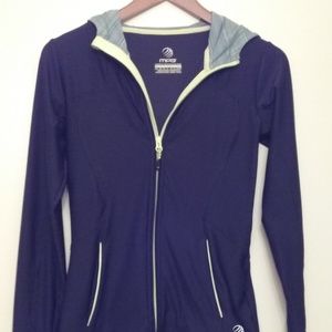 MPG Black Athletic Jacket with Hood in XS